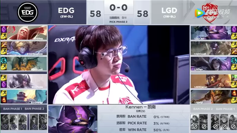 2019LPL春季赛常规赛3月8日EDG vs LGD比赛视频回顾