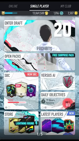 PACYBITS FUT 20(足球俱乐部20)