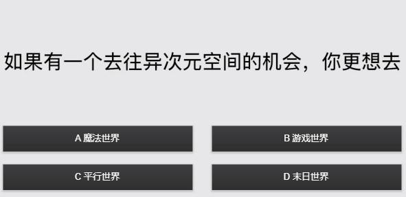 你的二次元人格鉴定测试