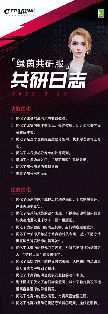 最新优化一览！《绿茵信仰》共研服功能、比赛优化内容放出！