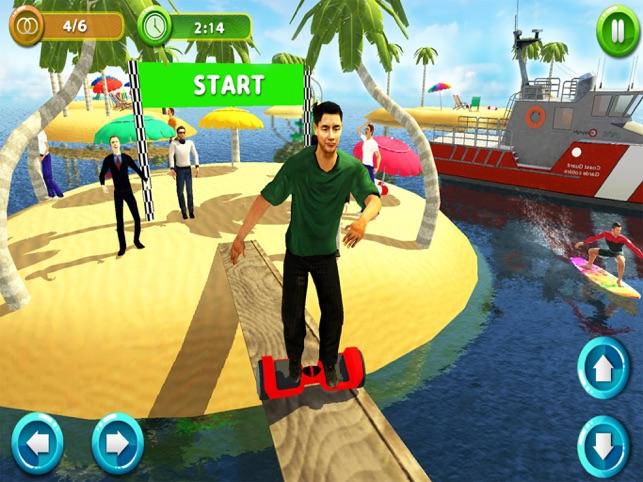 Beach Race Scooter Stunt Game