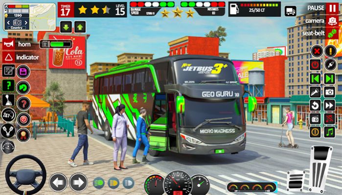 Bus games city bus simulator中文版图1