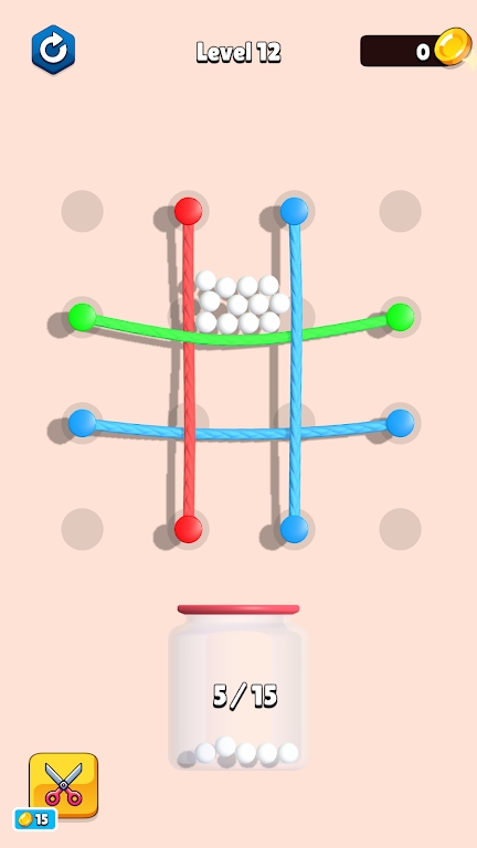 移动绳子落球游戏截图