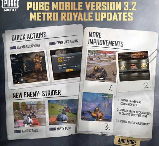 pubg国际服手游3.2版本更新了什么 pubg国际服手游3.2更新内容一览图1