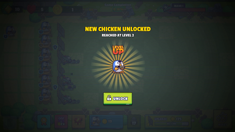 chicken merge Unlimited gold game