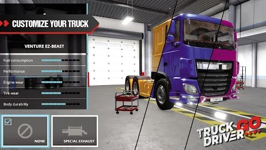 Truck Driver GO mod  unlimited everything no ads