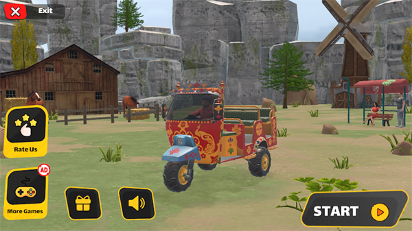 Rickshaw Climb on Mountain mod  for android