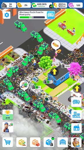 Trash Tycoon Idle business mod  unlimited money and gems