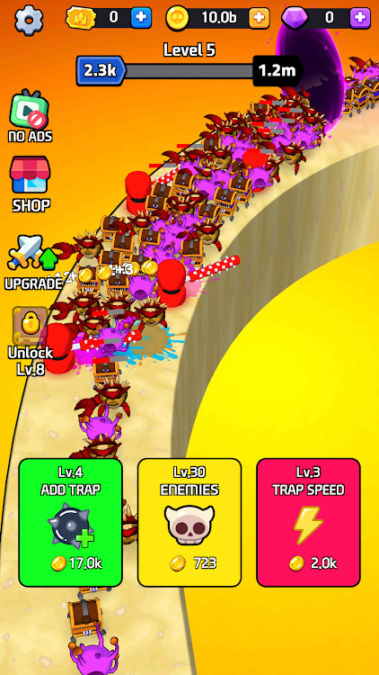 Trap Monster mod  Unlimited gold